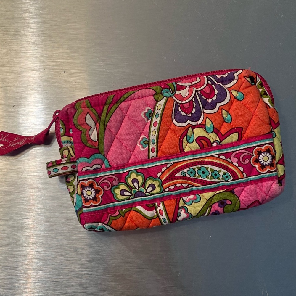 Vera Bradley Pink Swirls Makeup Bag